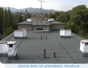 Ploché střechy - jednoplášťové a dvouplášťové